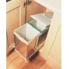 Second Nature Accessories - Automatic Pull-Out Double Bin, 28 Litre