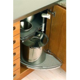 &frac12; Carousel Set With MFC Shelf, 750mm Diameter