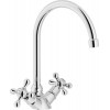 Second Nature Sinks and Taps - Grazia, dual control swan neck tap, Chrome
